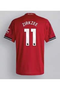 Manchester United Joshua Zirkzee #11 Jalkapallovaatteet Kotipaita 2025-26 Lyhythihainen